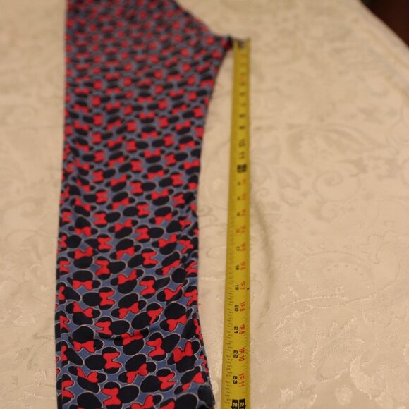LuLa Roe Minnie Mouse Blue white red leggings casual lounge one size Disney - Picture 6 of 11